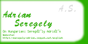 adrian seregely business card